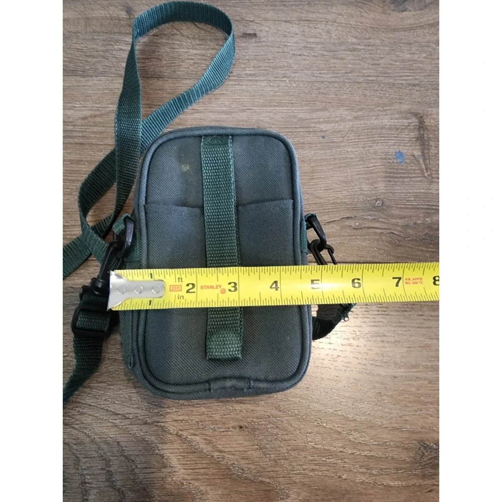 Focal Vintage Black Canvas Camera Bag Small Utility Pouch Crossbody Belt Loop